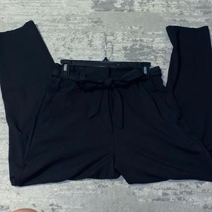 Black, Straight Leg Dress Pants